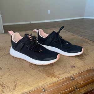 Black and Pink Puma Sneakers